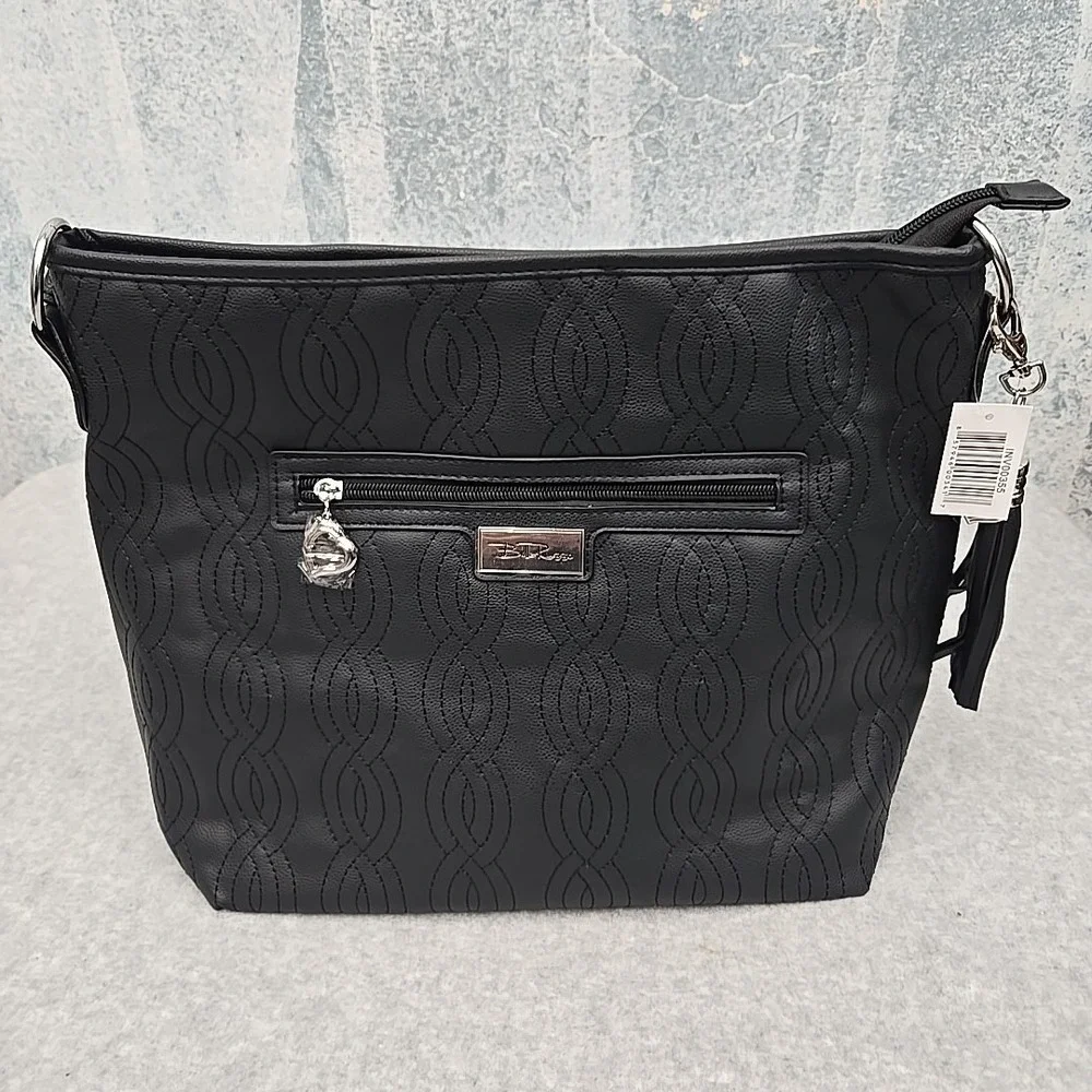 Bella Russo Black Hobo Bag Designer Purse‎ Shoulder Bag Everyday